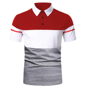 Camiseta de Golf Personalizada OEM de Alta Calidad para Hombre, Estilo Europeo y Americano, Tallas Grandes, Tejida y Bordada - Product Image 5
