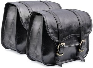 กระเป๋าจักรยานข้างมอเตอร์ไซค์ทำมือหนังแท้ - Product Image 4