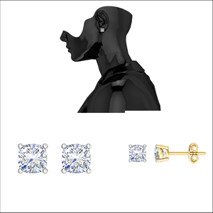 Super qualité 2.06 Cts Lab Grown diamant boucles d'oreilles pour les femmes en or blanc élégant exportateur indien conception de bijoux - Product Image 2