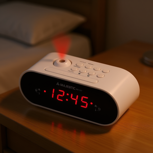 Reloj digital blanco RS 137 Radiosveglia 109137 - Product Image 3