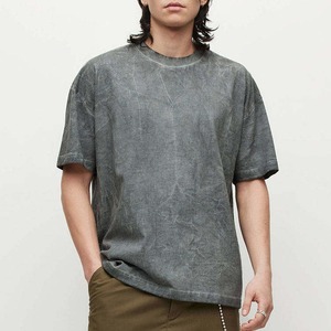 Vente en gros T-shirt en coton vintage délavé à l'acide Streetwear surdimensionné pour hommes avec logo personnalisé 100% coton disponible en stock en vrac - Product Image 1