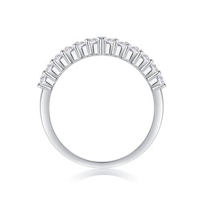 Bague de fiançailles unisexe en argent 925 14K avec certification IGI, Moissanite VVS, diamant halo personnalisé - Product Image 2