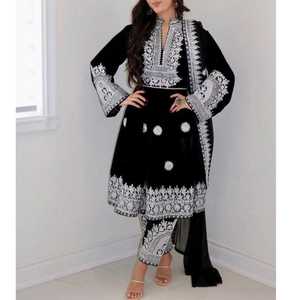 Ladies Fashion Afghan Women Dresses Long Sleeves Beautiful Design Traditional Afghani Dress for Sale - Product Image 3