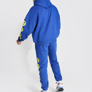 Conjunto Deportivo Unisex de Invierno, Estilo Urbano, Estampado por Sublimación, Transpirable, Ecológico, de Poliéster/Algodón, con Pantalones Acampanados - Product Image 2