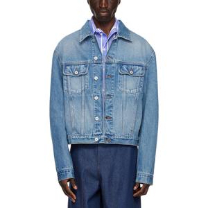 Chaqueta Vaquera de Mezclilla Personalizada para Exteriores, Chaquetas para Hombre de Talla Grande - Product Image 1