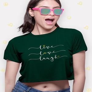 Ladies Crop Top T-Shirt Nouveau Custom Made Women's Eco-Friendly High Quality Crop Top Tee Shirt - Product Image 2