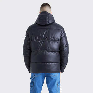 Chaqueta Bomber de Invierno para Hombre, Nueva Colección, con Cuello Alto, de Lona con Relleno de Poliéster, Logotipo Personalizado, Chaqueta Acolchada Cortavientos al por Mayor - Product Image 6