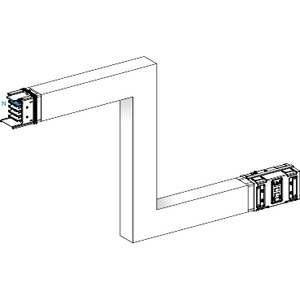 Per Schneider Electric KSA1000DZE43A CANALIS-ZED 1000A Busway e Cavo con Connettore M-TO-M verso l'alto o verso il basso A B C - Product Image 1