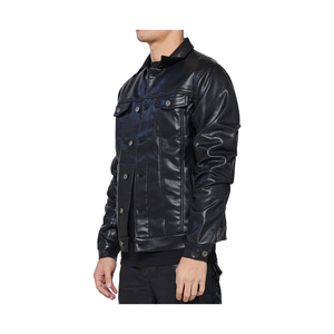 New Custom Made Genuine <b>Leather</b> <b>Jacket</b> For <b>Men</b> <b>Leather</b> <b>Jackets</b> In Low Price sale for product - Product Image 2