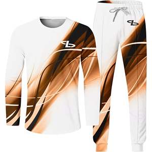 Último diseño personalizado de los hombres de lana de ajuste deportivo chándal liso chándal para hombres - Product Image 2