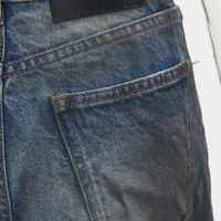 Nouveau Jean en Denim pour Homme Coupe Slim Design Patchwork Lavé Taille Mi-Haute Séchage Rapide Imperméable Style Décontracté Streetwear