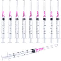 Seringue stérile en plastique jetable 1, 3, 5, 10 ml, Luer Slip/Lock, avec/sans aiguilles, dents polyvalentes