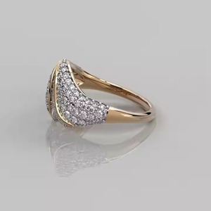 แหวนเพชรสำหรับผู้หญิงขนาดใหญ่ทำจากทองคำ14K พร้อมด้วยเพชรปูที่สวยงามของขวัญแหวนค็อกเทลขนาดใหญ่สำหรับเธอในห้องปฏิบัติการ - Product Image 3