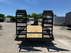 Remorque de voiture robuste 7x20 à double essieu, remorque utilitaire à plateau pour le transport de véhicules - Product Image 3