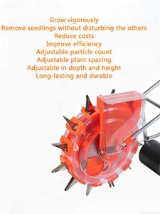 Semoir manuel pour jardinage domestique, semoir de précision <span class=keywords><strong>portable</strong></span>, outil de plantation de fleurs et de légumes, facile à utiliser - Product Image 4