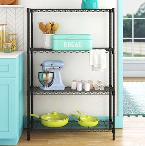 Luxury white steel wire <b>storage</b> shelving <b>rack</b> bulk quantity for home hotels and restaurant <b>kitchen</b> bathroom bedroom living room - Product Image 6