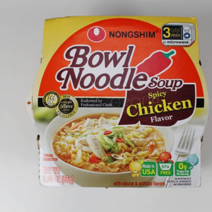 NONGSHIM BOWL NOODLE POLLO PICANTE PAQUETE DE 12 - Product Image 3