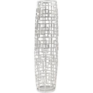 Vase moderne en métal de forme inhabituelle, fini argenté, parfait pour la décoration du salon, du bureau et des événements, en gros d'Inde - Product Image 6