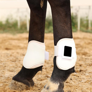 Nouvelles Bottes d'Équitation en Cuir PU et Néoprène avec Logo Personnalisé pour Protéger les Tendons – Durables et de Haute Qualité pour le Voyage Équestre - Product Image 6