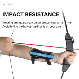 Tir à l'arc enfants bras garde arc et flèche accessoires enfants jeunes arcs classiques Longbow chasse réglable 2 sangles avant-bras protecteur - Product Image 6