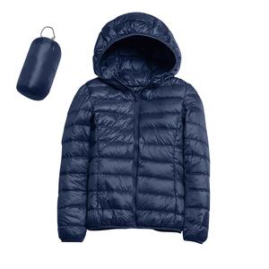 Vente en gros Veste en duvet légère de haute qualité grande taille pour femmes manteau bouffant coupe-vent à capuche compressible vêtements - Product Image 2