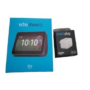 ลำโพงอัจฉริยะ Echo <span class=keywords><strong>Dot</strong></span> Show พร้อมหน้าจอสัมผัส รองรับการโทรแบบวิดีโอ ไร้สาย ใช้พลังงานแบตเตอรี่ กันน้ำ - Product Image 1