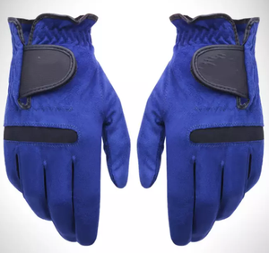 Gants de golf en microfibre bleue avec fermeture auto-agrippante, antidérapants, imperméables et légers pour hommes sportifs - Product Image 1
