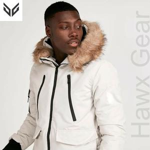 Veste matelassée professionnelle pour homme, coupe ajustée, pour l'hiver et les activités de plein air, personnalisable, en tissu toile, style streetwear, écologique - Product Image 3