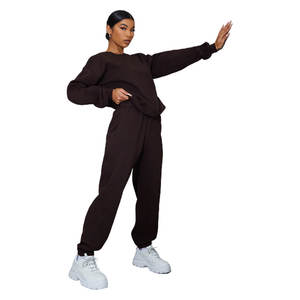 Survêtements de sport d'hiver pour hommes, marron chocolat, avec veste polaire chaude à fermeture éclair, sweat-shirt de jogging et bas de survêtement respirants - Product Image 1