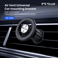 Support de téléphone universel Miccell, magnétique puissant, étanche, réglable, pour voiture et bureau, rétractable à 360°