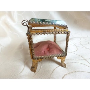 Mini joyero cuadrado clásico en caja de almacenamiento duradera de vidrio para accesorios de joyería, relojes y regalos de reliquia - Product Image 5