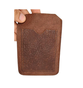 Venta al por mayor Premium mini tarjetas de identificación de bolsillo para los hombres de cuero genuino logotipo personalizado RFID Multi ranuras para tarjetas tipo de cierre abierto cartera corta - Product Image 1