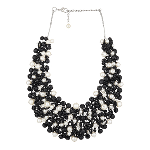 Último nuevo collar de Babero con gargantilla de diamantes de imitación de cristal de declaración de oro grueso para mujer vintage al mejor precio - Product Image 4