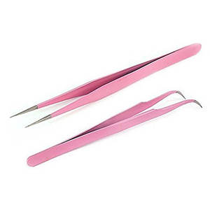 Pince à épiler d'extension de cils en acier inoxydable de meilleure qualité, pince à épiler à sourcils à courbe droite, personnalisée et durable - Product Image 2