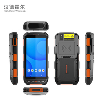Lecteur RFID robuste Android 13 PDA portable, lecteur de cartes RFID basse fréquence 125 kHz et lecteur d'étiquettes RFID UHF 860-960 MHz