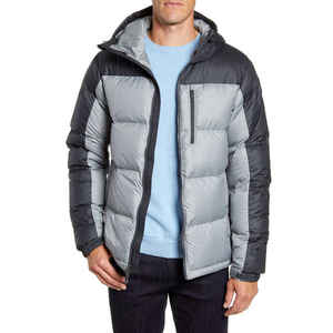 Chaqueta acolchada de manga larga con bolsillo y cremallera para mujer, con cuello levantado, abrigos de burbujas brillantes, Chaqueta corta de lona para mujer - Product Image 1