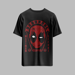 T-shirt surdimensionné en coton de qualité supérieure pour homme T-shirt style rue vierge à col ras du cou côtelé avec logo personnalisé - Product Image 1