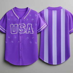 Pinstrip algodón hombres estampado Canadá América uniforme de béisbol Conjunto personalizado en blanco negro y blanco Jersey transpirable secado rápido - Product Image 6