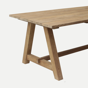 Table de salle à manger durable de qualité supérieure en bois de teck pour meubles de maison Hôtels Villas Design de salle à manger haut de gamme - Product Image 3