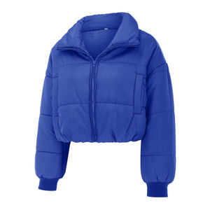 Chaleco acolchado con cierre de cremallera sin mangas de utilidad Ecuestre para mujer, cálido, transpirable, de talla grande, con relleno de algodón, carcasa de nailon - Product Image 2