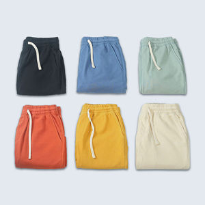 Short de jogging respirant pour hommes Bloc de couleur unie OEM Short de survêtement personnalisé pour hommes Short de survêtement 100% coton pour hommes - Product Image 4