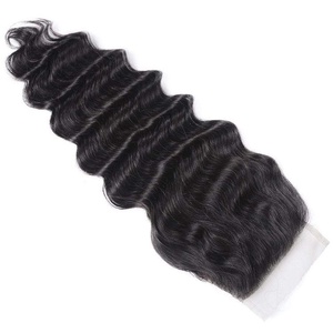 Perruques HD Lace Front avec fermeture frontale Extensions de cheveux bruts vierges vietnamiens Ondulés Bouclés Loose Deep Natural Wave Styles - Product Image 5