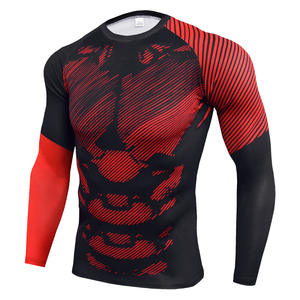 Rashguard design personnalisé de haute qualité pour hommes Sublimation boxe imprimé Compression MMA Rash Guard - Product Image 5