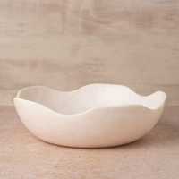 Bol en résine céramique polie pour la décoration de la maison, organisateur de cuisine, style classique léger, FAIZA CRAFT FC-3306, couleur et logo personnalisés