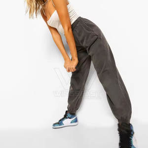 Pantalones de lavado ácido para mujer, pantalones hechos de algodón, pantalones de lavado ácido de calidad superior para mujer - Product Image 3