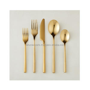 Juego de cubiertos de acero inoxidable de metal de diseño más alto Juego de cubiertos con cuchara Tenedor y cuchillo en utensilios de cocina para exportación - Product Image 5