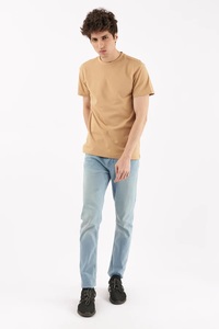 เสื้อยืดคอกลมพิมพ์ลายสำหรับผู้ชายเสื้อยืดผ้าฝ้าย GSM ขนาด250-300 - Product Image 5