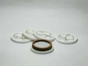 Lujoso espejo de mármol con incrustaciones de madreperla, diseño de flores, calidad estándar con acabado pulido para regalos - Product Image 4