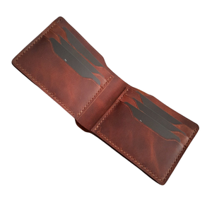 กระเป๋าสตางค์หนังแท้ผู้ชายสั่งทำพิเศษ ผลิตในอินเดีย ราคาขายส่งสำหรับการสั่งซื้อจำนวนมาก ออกแบบด้วยมือ งานแฮนด์เมด หนังแท้สำหรับผู้ชาย - Product Image 3