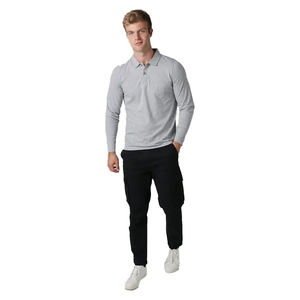 Camisa de Manga Larga para Hombre, Color Sólido, Corte Clásico, Transpirable, de Secado Rápido, 100% Algodón, Informal Elegante, para Actividades al Aire Libre, Multicolor - Product Image 3